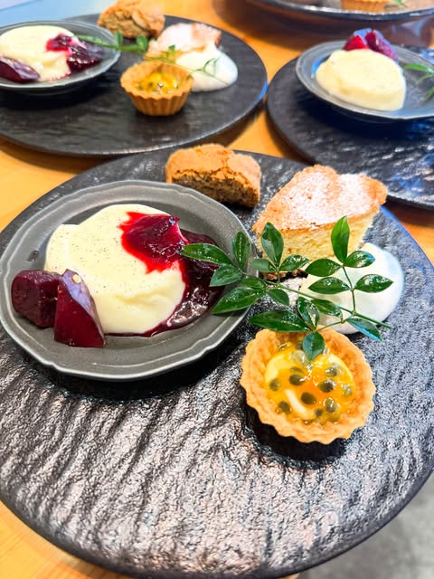 食後のデザートプレート